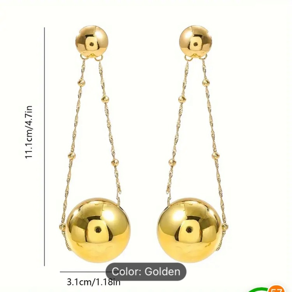 *MWT* Elegant Earrings. Measurements found in the pictures. Cutest 👌